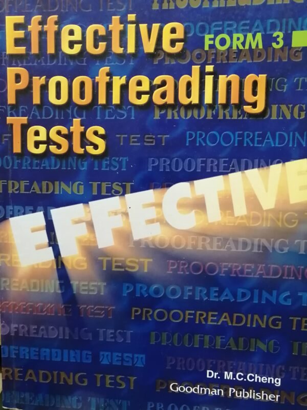 Effective Proofreading Tests - Form 3