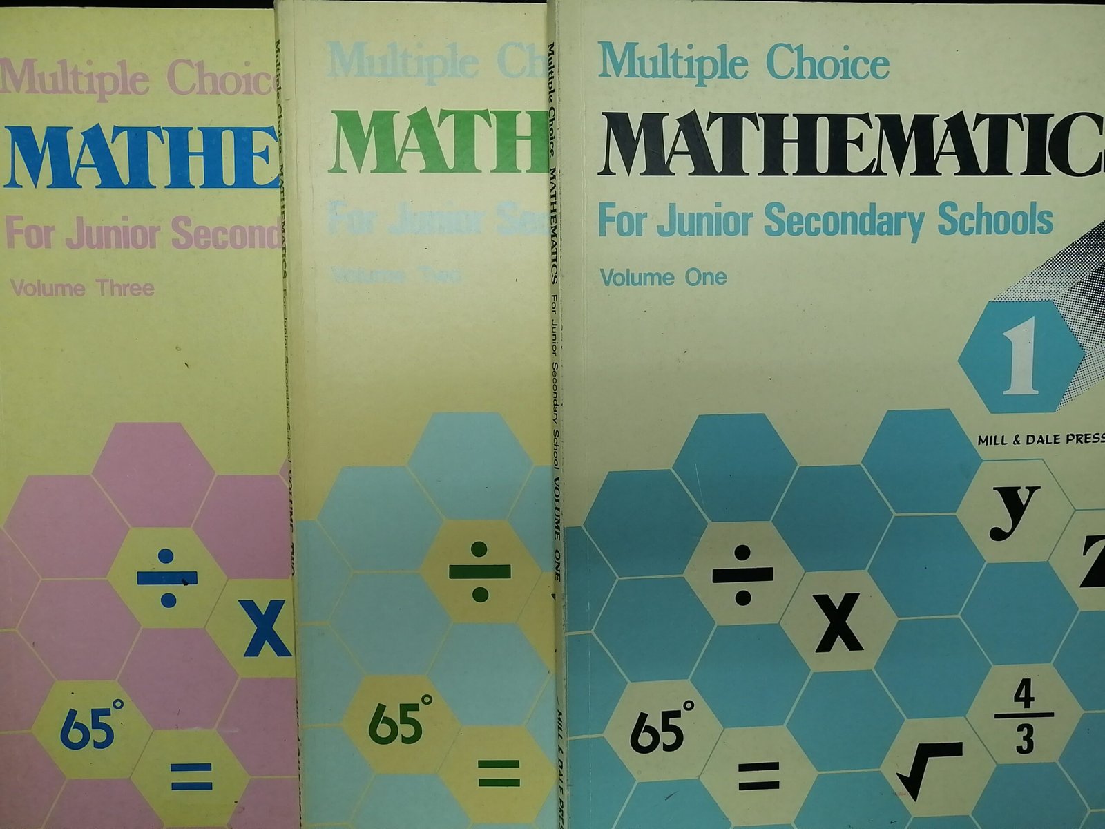 Multiple Choice Mathematics for Junior Secondary School (S1,S2,S3) 3 volumes